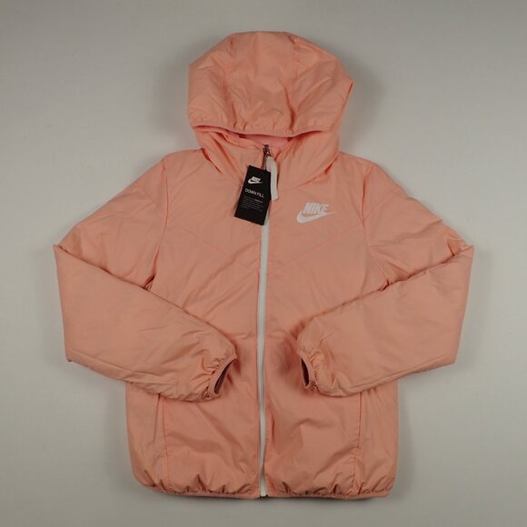Nike Down Jacket Womens Hooded Reversible WindRunner Full Zip - Picture 5 of 5
